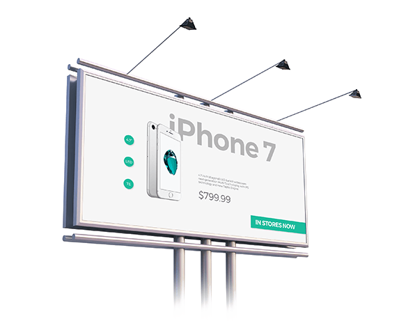 iphone 7 billboard example