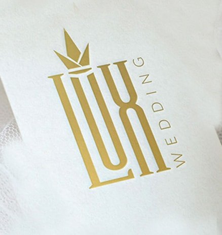 logo design lux wedding