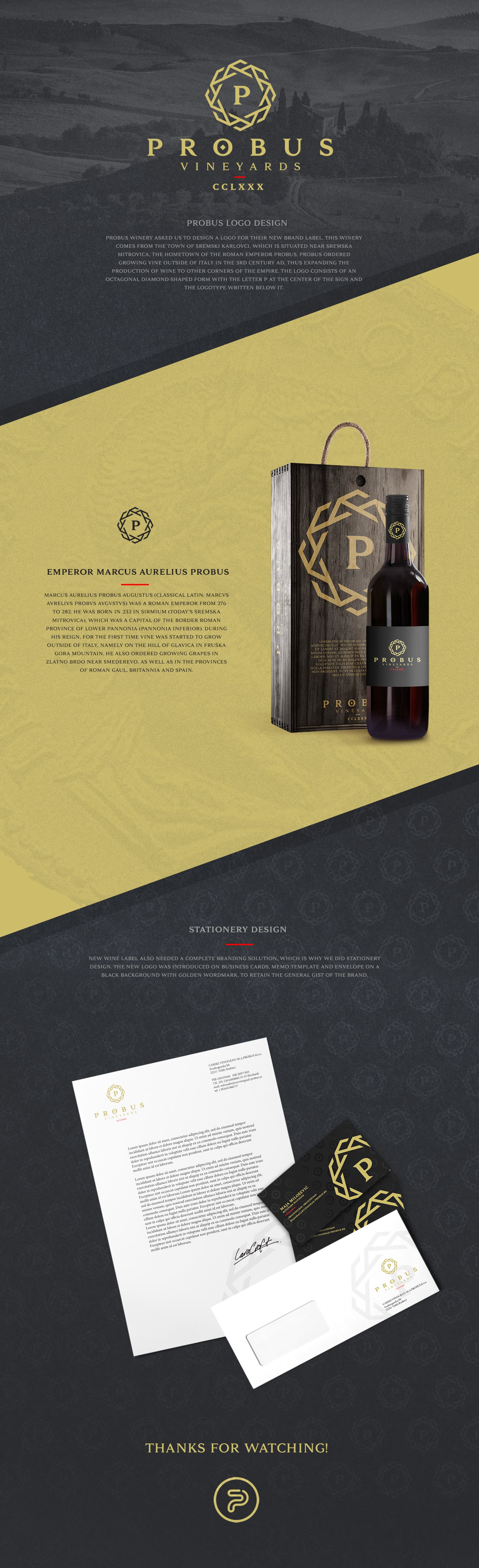 probus wine label design