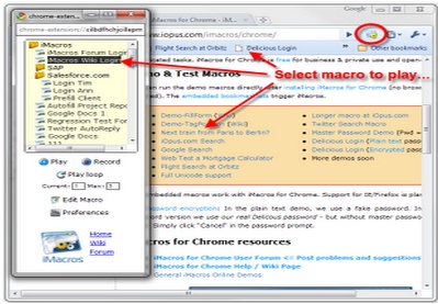 iMacros for Chrome