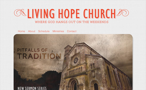 Designing a Church Homepage Without the Clutter
