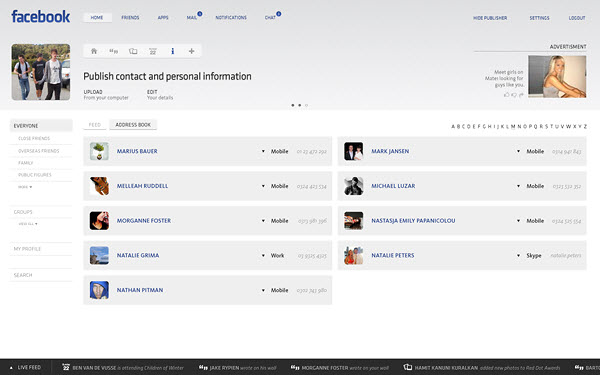 18 Cool Concept Designs (Facelift) of Notable Websites facebook contacts page barton smith 18 Cool Concept Designs (Facelift) of Notable Websites