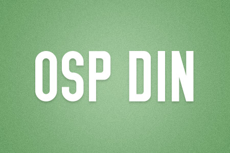 Download the OSP DIN font