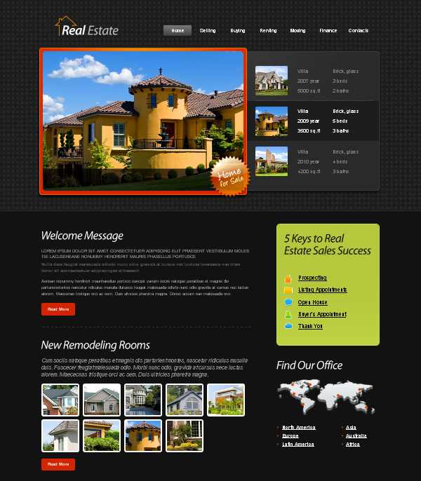 free real estate website templates besplatni xhtml css template free real estate website templates besplatni xhtml css template