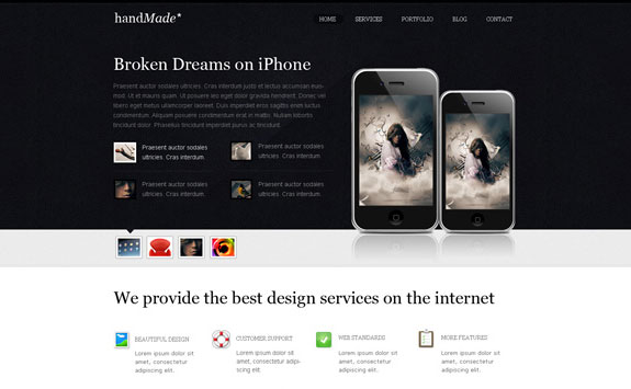 WDA: Friday’s Freebie – Handmade PSD Template