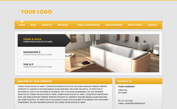 Website Design 2 PSD
