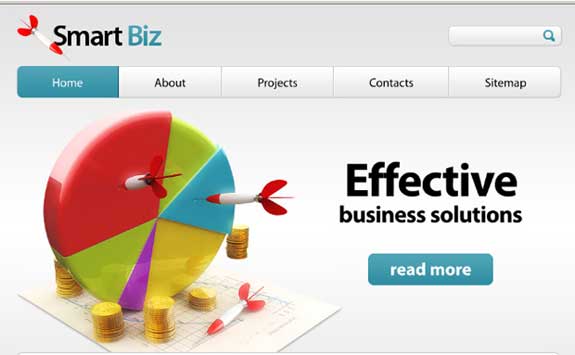 Free Business Website Template with PSD files