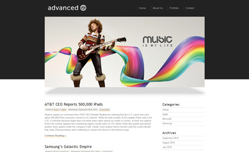 Advanced Portfolio – WordPress Theme