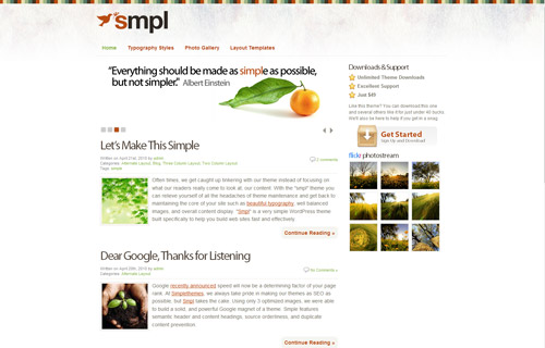 Smpl WordPress Theme Smpl WordPress Theme