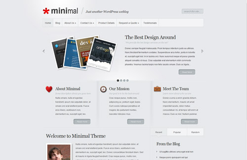 Minimal WordPress Theme Minimal WordPress Theme