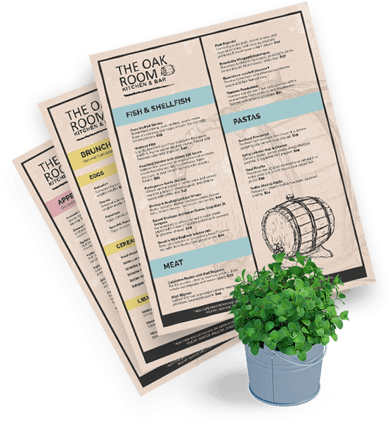 reastaurant menu design