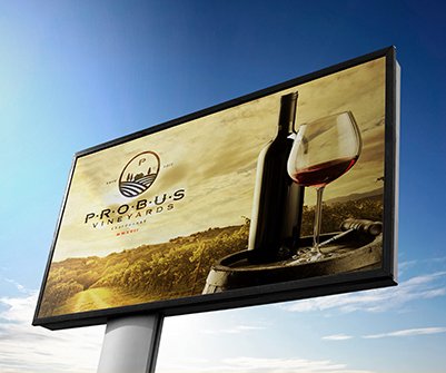 probus winery billboard