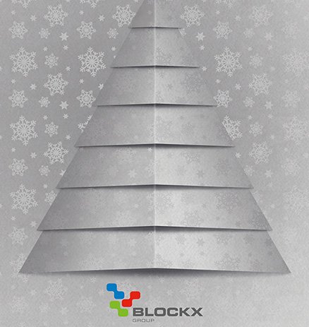 greeting card design blockx silver