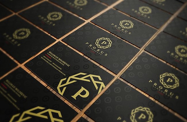 probus winery business card design
