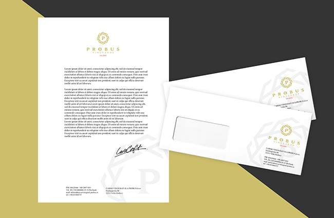 probus winery corporate identity