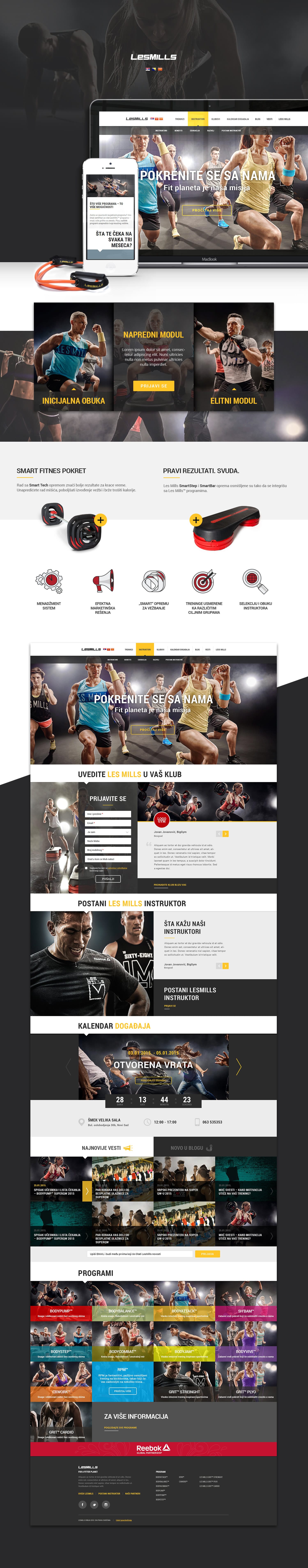 Les Mills web dizajn i development