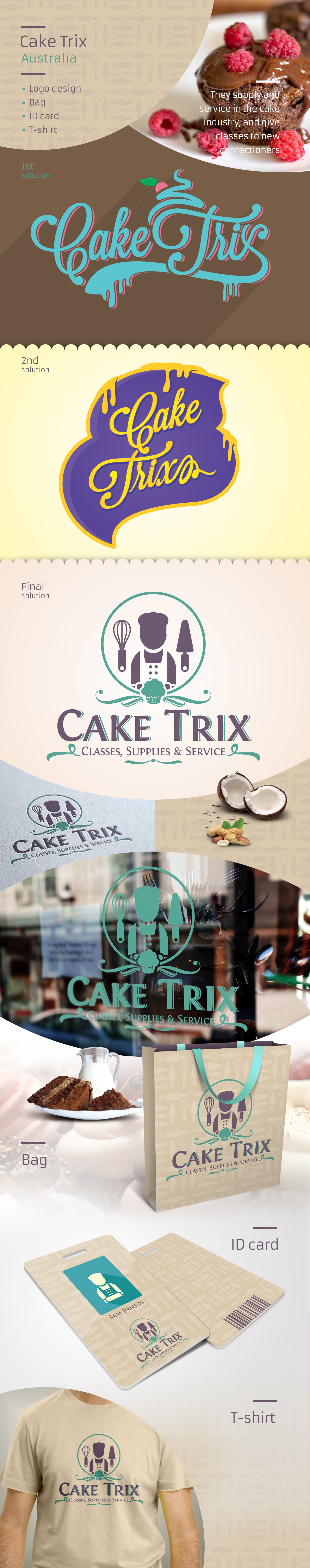 Cake Trix Australia corporate identity