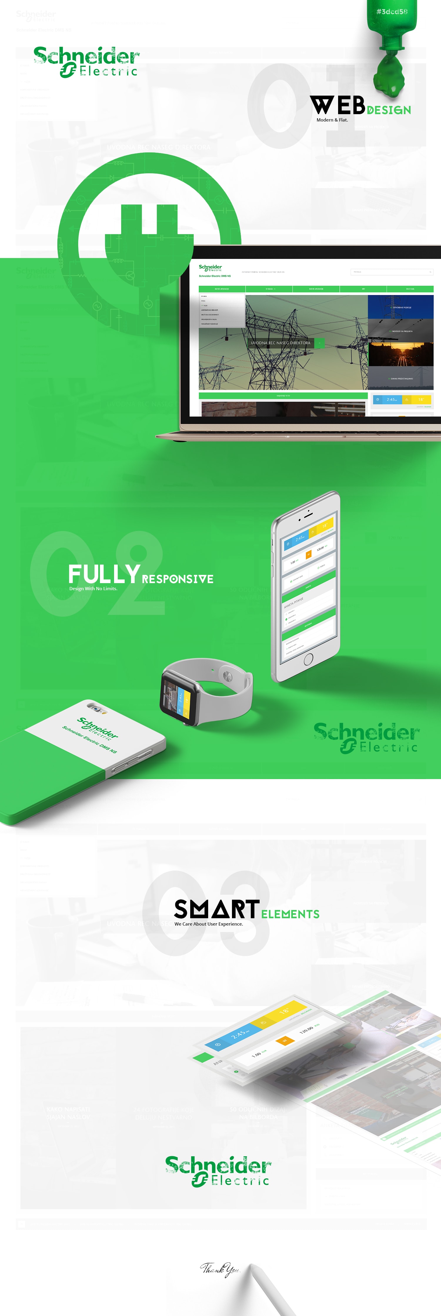 Schneider Electric website design