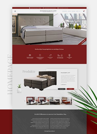 boxspringbetten ecommerce