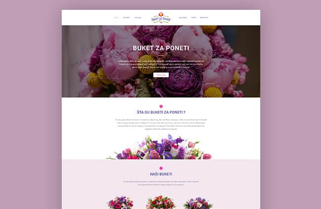 buketi flowers online shop web design