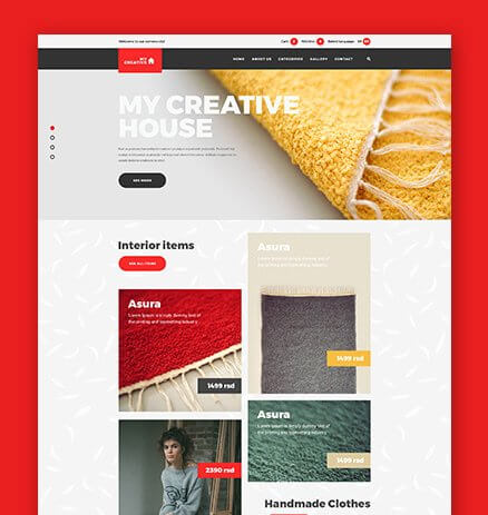 web design creative house interior