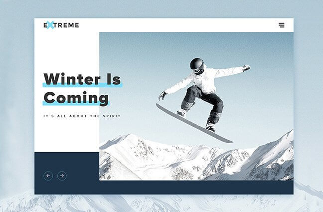 web dizajn extreme winter