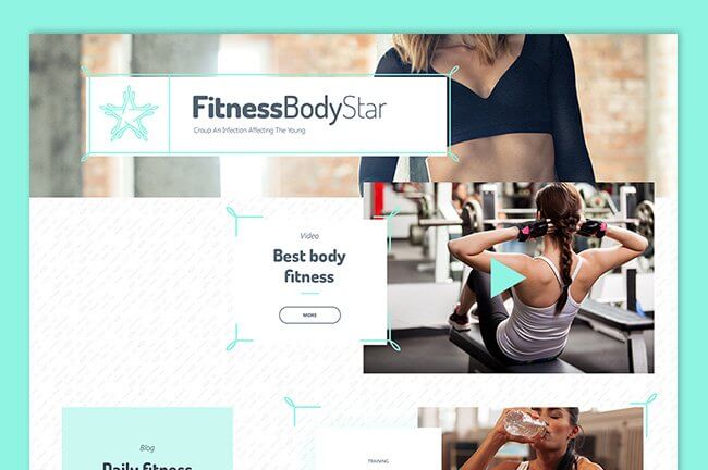 web dizajn fitness body star