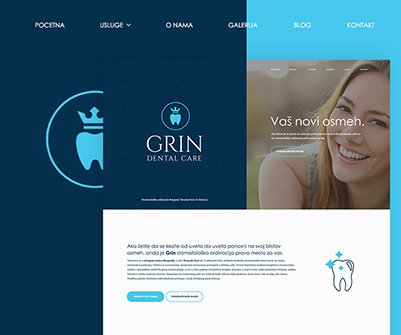 green dental care website design