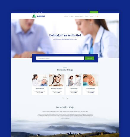 serbiamed web portal development