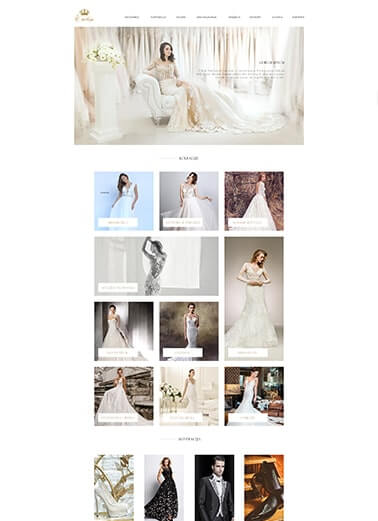carolija wedding dresses online shop web design