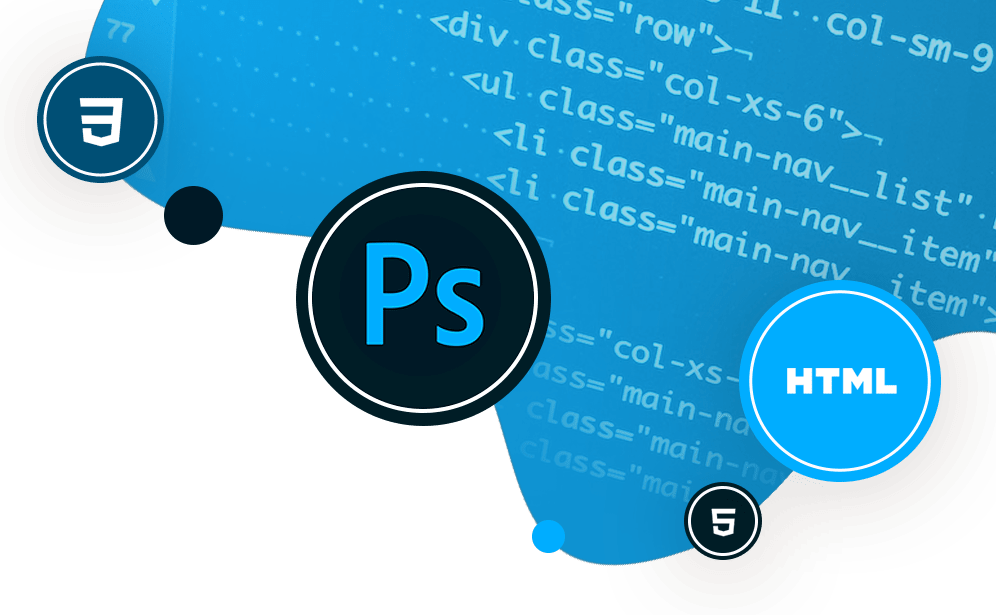 convert psd html