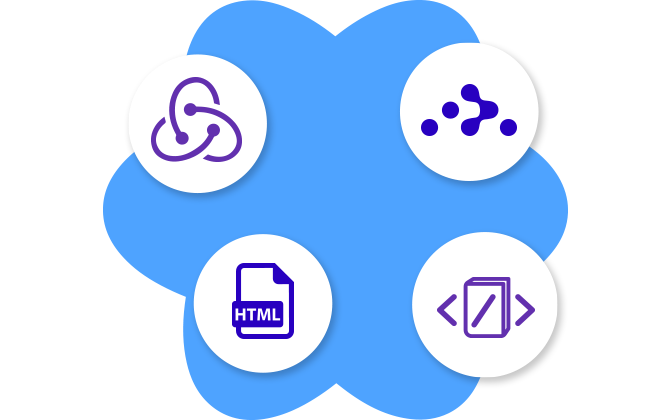 react js framework illustration