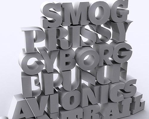  70 Wonderful 3D Typography That Truely Inspires