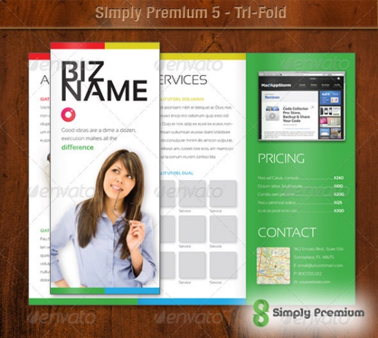 Simply Premium 5 - Tri-Fold Brochure