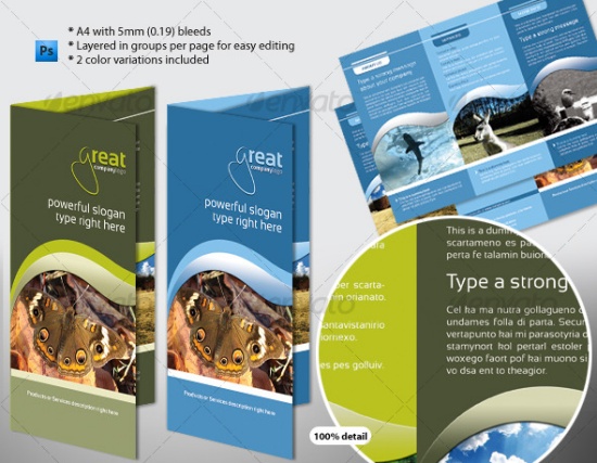 Generic A4 Tri-Fold Brochure