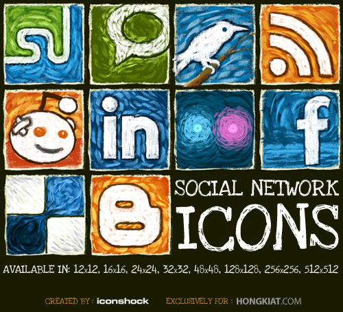 Unusual and Unique Social Media Icons