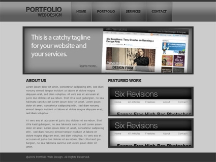 How to Create a Dark and Sleek Web Design from Photoshop