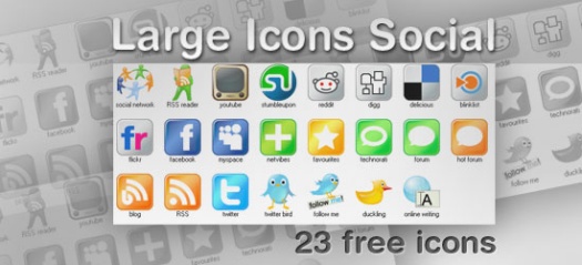 Large Icons Social
