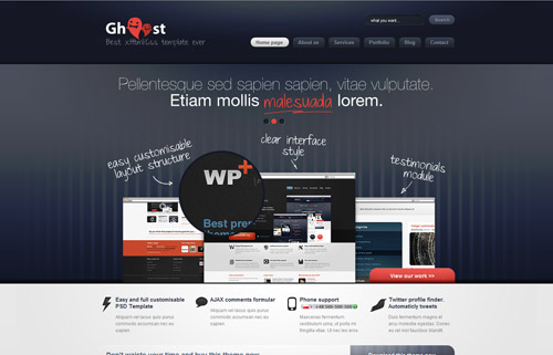 Ghost xHTML/CSS Theme