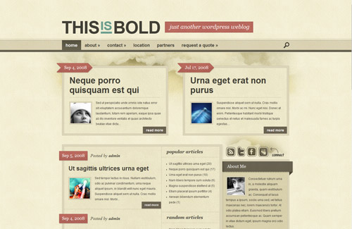 Bold WordPress Theme