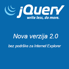 jQueru 2.0 Bez Podrške za Internet Explorer