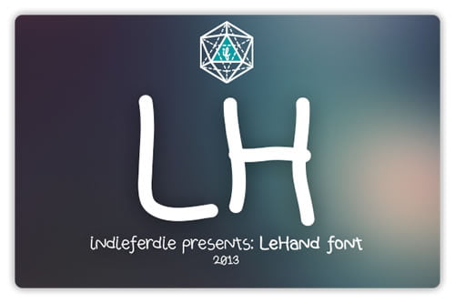LeHand - Besplatan font LeHand Font