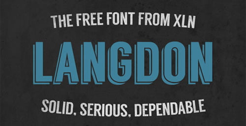 langdon-flat-font
