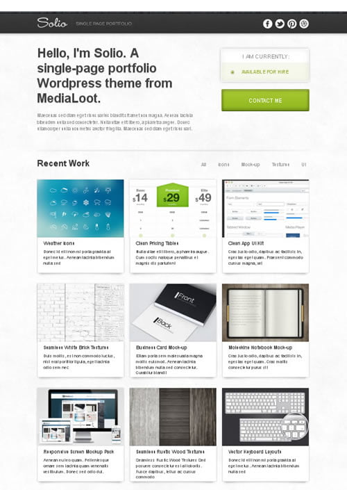 Solio free-wordpress-theme-Solio