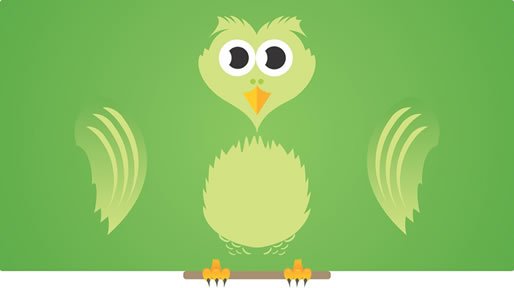 Green bird design