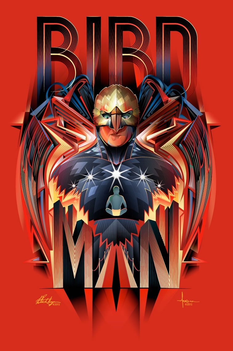 birdman poster by patrick seymour and orlando arocena