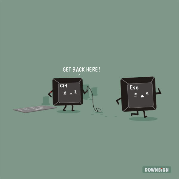 the escape key
