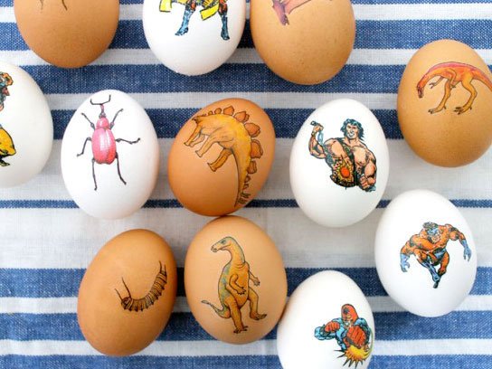 Ideje za ukrašavanje uskršnjih jaja (31) tetovaže na jajima