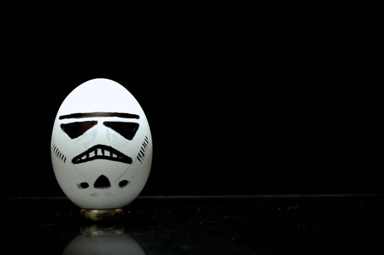 Ideje za ukrašavanje uskršnjih jaja (35) storm trooper