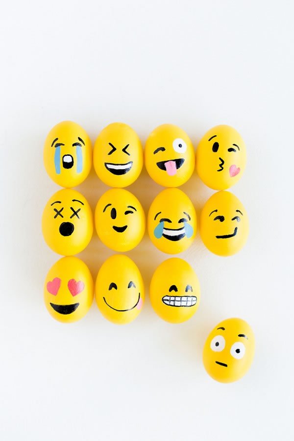 Ideje za ukrašavanje uskršnjih jaja (7) emoji